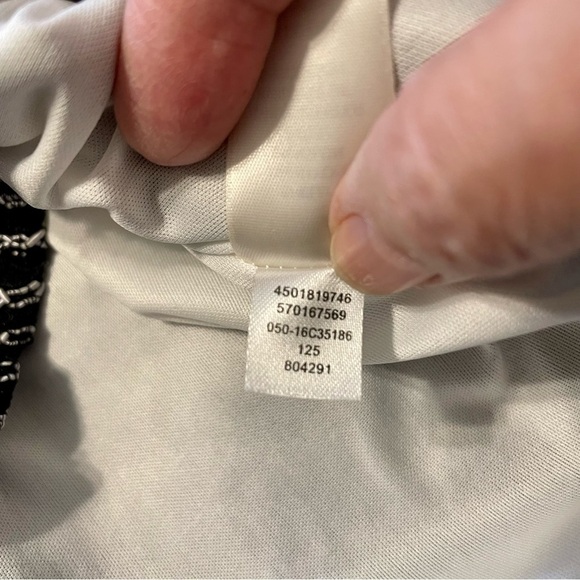 Chico's Sleeveless Black Lace Fit and Flare Knee Length Dress Size 1 Medium 8 - Picture 12 of 12